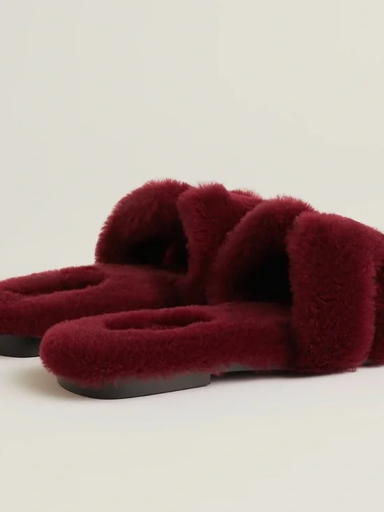 Hermès Oran Rouge H Sandal size 35/5 NWT & Receipt - Picture 4 of 6